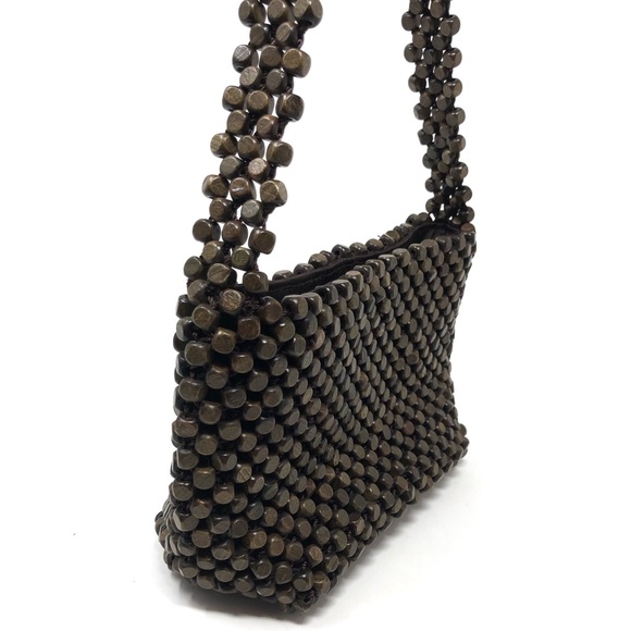 The Sak Wood Beaded Hobo Bag Boho Chic Earthy - Picture 4 of 8